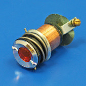 842A-12V: Ignition/indicator warning lamp equivalent to Lucas WL3 - Chrome Bezel - amber 12 volt from £32.23 each