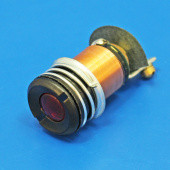 842Blk-R-12V: Ignition/indicator warning lamp equivalent to Lucas WL3 - Black Bezel - Red 12 Volt from £31.31 each