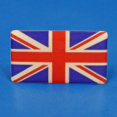 UNIONBDGE: Union jack 3D flag badge, self adhesive (pair) from £6.92 pair