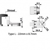 FOOT7: Fan Foot Type 'L' COMEX - 0014 from £1.19 each