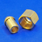 Solder Olive/Nipple and Gland Nut for Copper Pipe 1/8" BSP x 1/8" Tube 