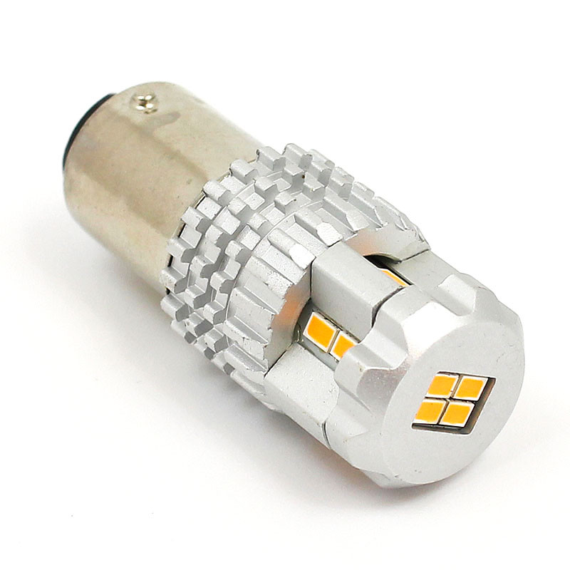 B382LEDADN Amber 12V LED Indicator lamp SBC BA15D fitting LED