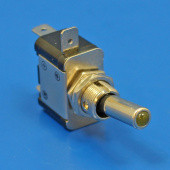 EX894A: Amber LED illuminated chrome toggle switch - Off/On from £11.29 each