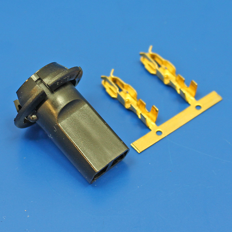 SLBH1 WEDGE T10 Push in plastic bulb holder for capless bulbs Flange