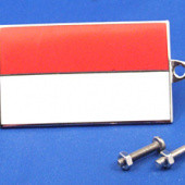 591MC: Enamel nationality flag badge / plaque Monaco from £11.16 each