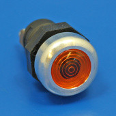 CA1235A: Panel mounted warning light - AMBER, with alloy rim from £5.57 each