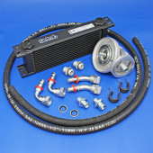 OCT7: Oil Cooler System for Triumph TR5 and TR6 - 90 deg fitting with conversion to spin off filter from £324.81 each