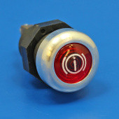 CA1235RBR: Panel mounted warning light - Red, Brake symbol from £7.33 each
