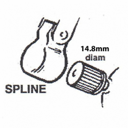 830: Wiper arm - Spline shaft attachment, stainless, three blade ...