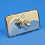 Chrome Plated with CONVEX glass, TOBY stamped