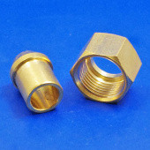 355: Solder type nut and nipple - 3/8
