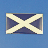 SCOTSA: Scottish flag - 50mm self adhesive enamelled badge from £10.16 each