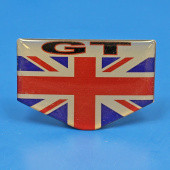 UFGTBDGE: Union jack GT 3D flag badge, self adhesive (pair) from £6.92 pair