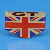 UFGTBDGE: Union jack GT 3D flag badge, self adhesive (pair) from £6.92 pair