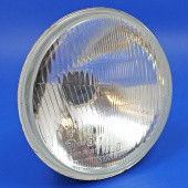 747FRP: 7 inch Headlamp Unit with Flat lens suitable for Halogen - UK RHD with side light from £22.57 each