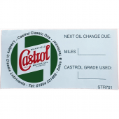CASTROLSTICKER1: Castrol A Post Service Sticker from £0.24 each