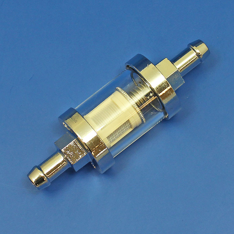 985D Micro inline fuel filter 6mm (1/4") push on stubs Fuel