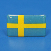 SWEDFLAG: SWEDEN 3D FLAG, SELF ADHESIVE (PAIR) from £7.90 pair