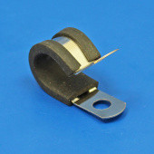ZPRPC14: Rubber lined steel 'P' clip for 14mm diameter tube from £1.01 each