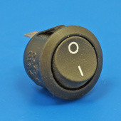 BLKRCK: Black round rocker switch On/Off from £3.20 each