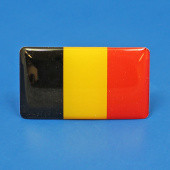 BELFLAG: Belgium 3D flag badge, self adhesive (pair) from £6.92 pair