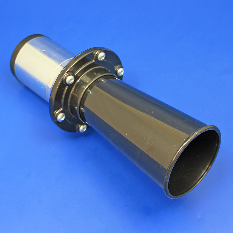 348B Klaxon horn in black 12V Horns and Buzzers Electrical