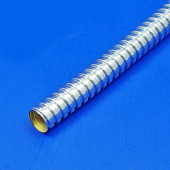 763DN: Metal conduit sleeving - Plated - 12mm bore nickel from £29.50 each