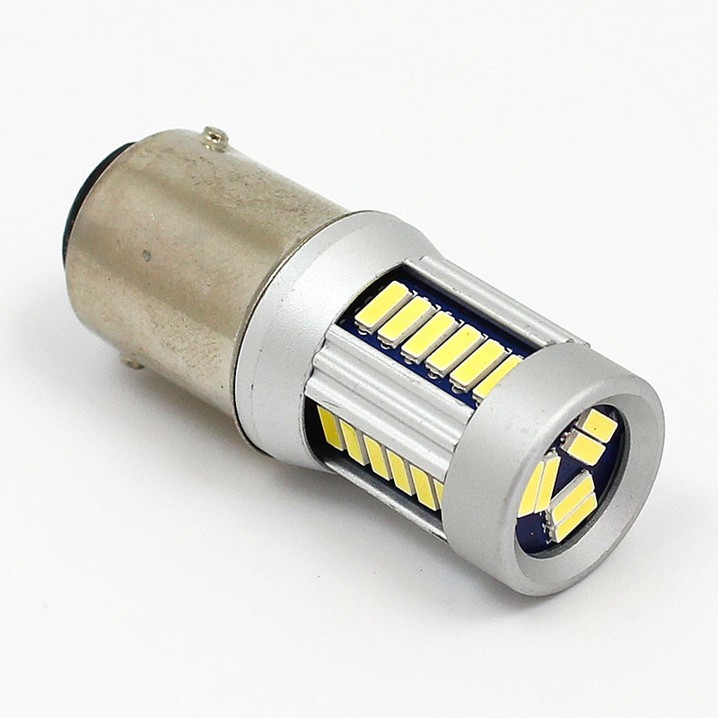 B335LEDW White 12V LED Warning lamp SBC BA15D base LED