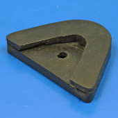 572: Rubber bonnet corner - 50 degree, rounded end, 45mm sides from £2.64 each