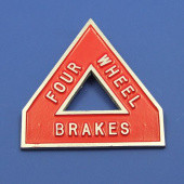 CA411: 4 Wheel brake sign from £36.88 each