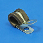 ZPRPC6: Rubber lined steel 'P' clip for 6mm diameter tube from £0.73 each
